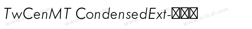TwCenMT CondensedExt字体转换